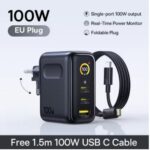 מטען קיר Baseus 100W עם תקע מתקפל