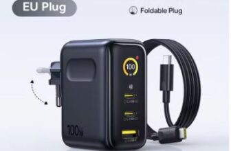 מטען קיר Baseus 100W עם תקע מתקפל