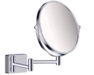 מראת איפור עגולה מתכווננת hansgrohe AddStoris