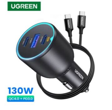 מטען לרכב טעינה מהירה UGREEN 130W