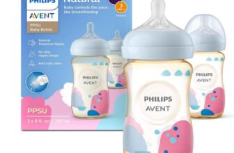 זוג בקבוקי האכלה Philips Avent Natural PPSU מעוצבים