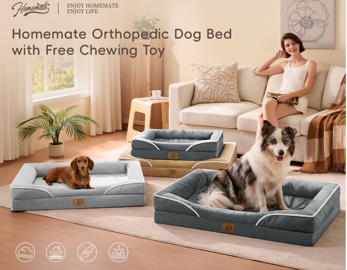 מיטה אורטופדית XL לכלבים גדולים