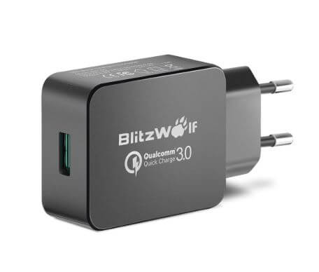 מטען BlitzWolf BW-S5 תומך טעינה מהירה QC3.0 עם טכנולוגיית Power3S