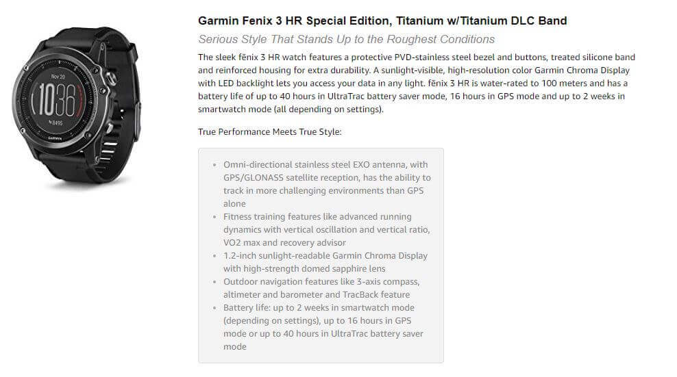 שעון ספורט Garmin fenix 3 גרמין