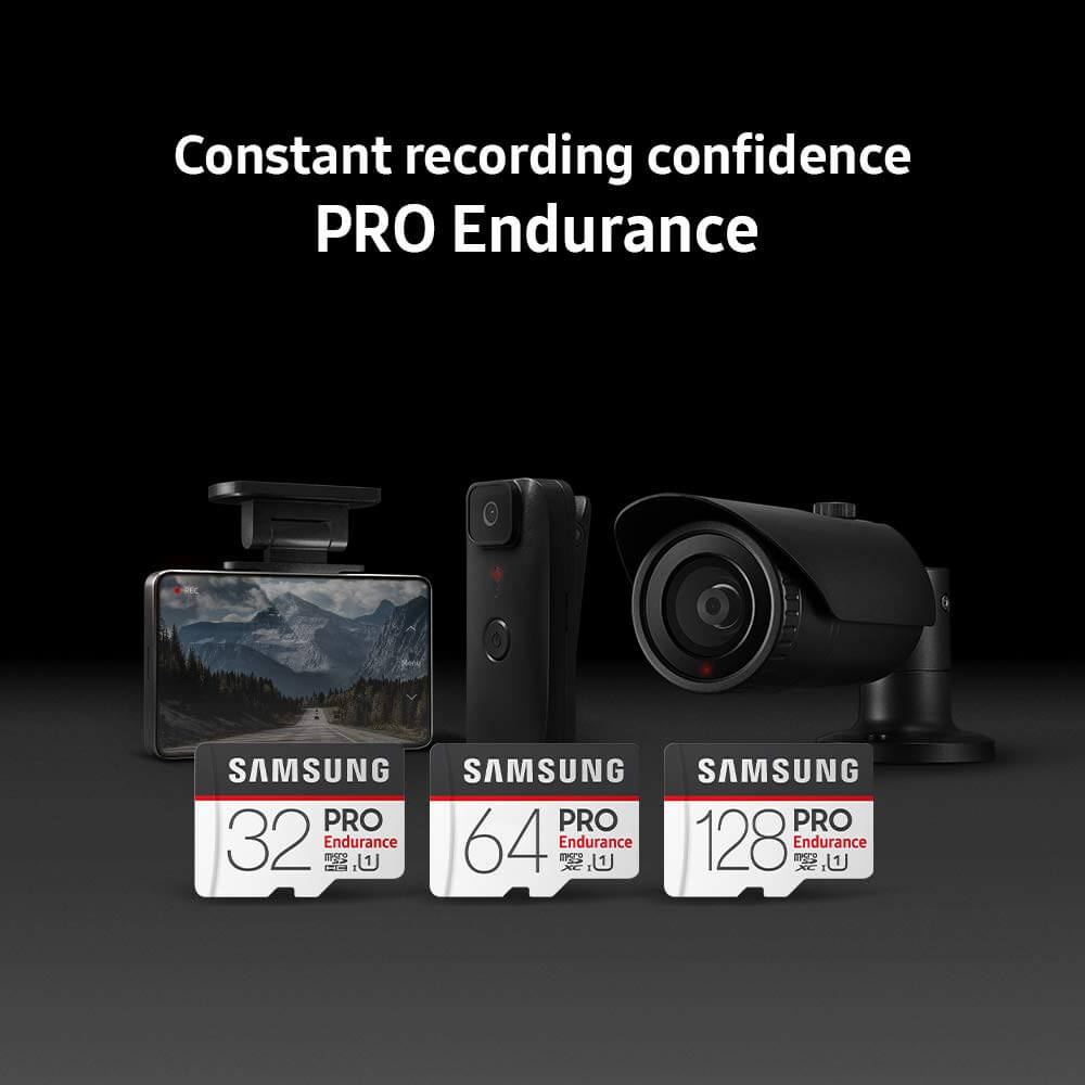 כרטיס זכרון Samsung Pro Endurance בנפח 64GB מומלץ מאוד למצלמות רכב