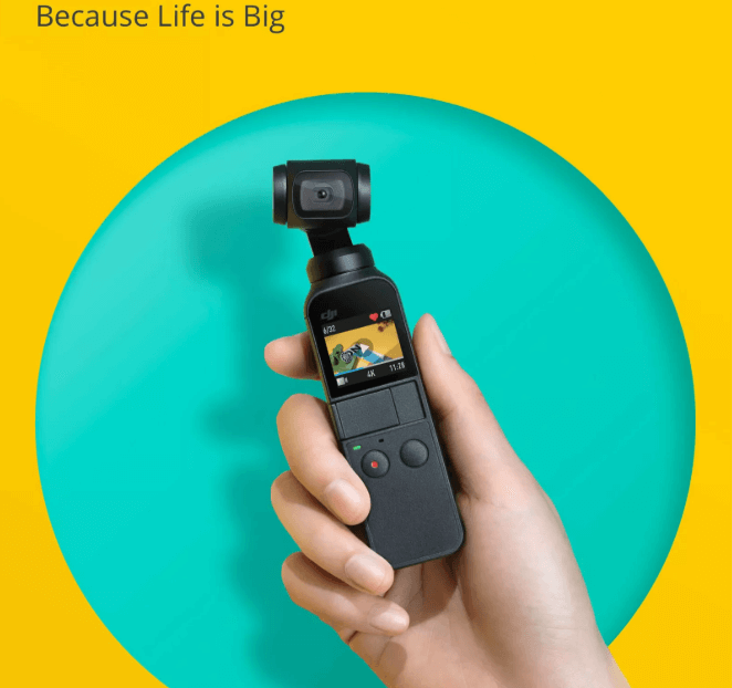 DJI Osmo Pocket מצלמה עם גימבל מקצועי