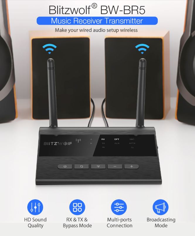 משדר בלוטוט' Blitzwolf BW-BR5