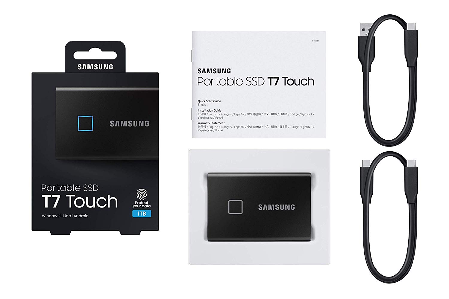 כונן SSD נייד Samsung T7 Touch