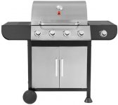 גריל גז 4 מבערים + כירת צד AMGAZIT Barkan