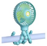 מאוורר מיני נייד נטען טריפוד עם זרועות גמישות