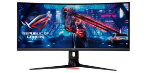 מסך מחשב גיימינג קעור ASUS ROG Strix XG349C בגודל 34 אינץ