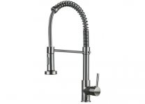 ברז מטבח נשלף גבוה עם קפיץ