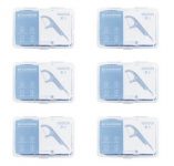 300 יחידות קיסמי שיניים SOOCAS עם חוט דנטלי