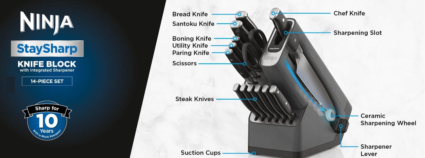 סט 14 חלקים Ninja Foodi StaySharp