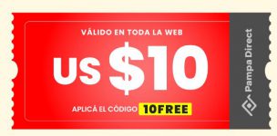 קופון 10$ אקסטרה הנחה באתר Pampa Direct