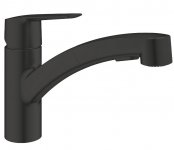 ברז מטבח נשלף GROHE Quickfix Start 303072431 צבע שחור