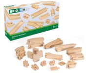 BRIO 33772 ערכת 50 חלקי מסילה לרכבת עץ
