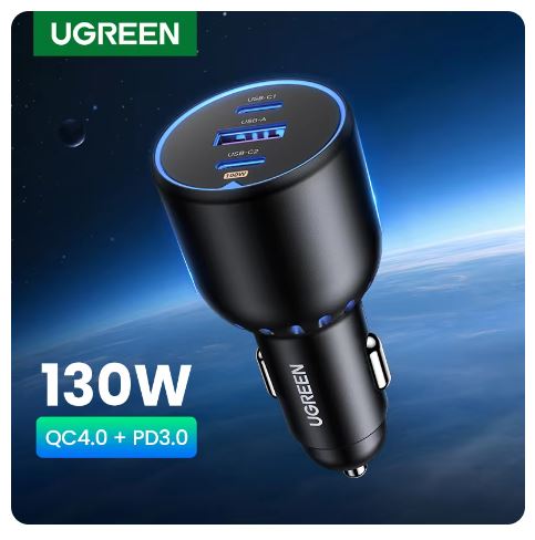 מטען לרכב טעינה מהירה UGREEN 130W