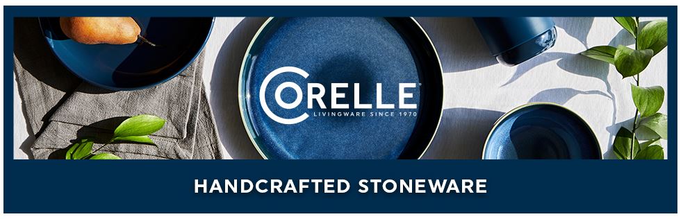 סט Corelle Stoneware צבע כחול נייבי