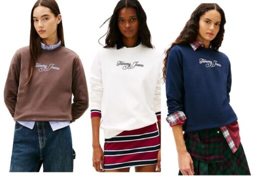 סוויטשירט Tommy Jeans לנשים