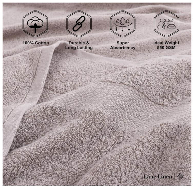 סט 16 מגבות 100% כותנה LANE LINEN