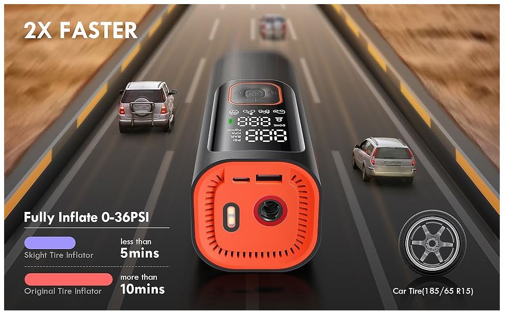 קומפרסור אלחוטי נייד Skight