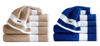 סט 6 מגבות Lacoste 