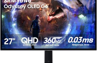 מסך מחשב גיימינג 27” Samsung Odyssey OLED G6 סמסונג