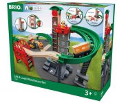 BRIO World 33887 מחסן העמסה ופריקה כולל מסלול