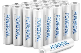 24 סוללות AAA נטענות POWEROWL