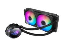 ASUS ROG Strix LC II 240 ARGB All-in-one AIO Liquid CPU Cooler 240mm Radiator, Intel LGA1700, 115x/2066 and AMD AM4/TR4 Support,2X 120mm 4-pin PWM Addressable RGB Radiator Fans