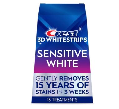 הלבנת שיניים Crest 3D Whitestrips Sensitive