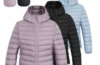 מעיל Pioneer Camp עם קפוצ’ון לנשים