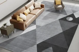 שטיח מודרני בעיצוב גיאומטרי