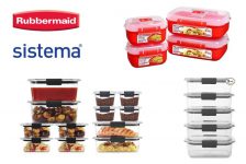 קופסאות אחסון Rubbermaid ו- Sistema
