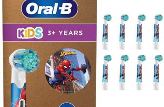 ראשים למברשת שיניים חשמלית לילדים Oral B אורל בי מארז 8 יחידות ספיידרמן
