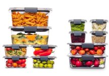 סט 12 קופסאות אחסון Rubbermaid Brilliance