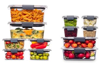 סט 12 קופסאות אחסון Rubbermaid Brilliance