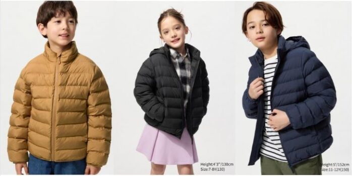 מעיל Uniqlo PUFFERTECH לילדים