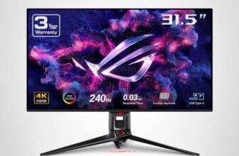 מסך מחשב גיימינג 32″ ASUS ROG Swift 4K OLED דגם PG32UCDM