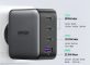 מטען קיר מהיר UGREEN Gan 100W בעל 3 פורטים Type C ופורט USB A