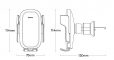 מעמד סמארטפון לרכב עם טעינה אלחוטית Baseus 15W