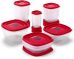 סט 21 קופסאות אחסון Rubbermaid Easy Find Lids
