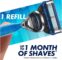 מארז 12 סכיני גילוח Gillette5 לגבר