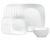 סט 18 חלקים Corelle Pure White ל 6 סועדים