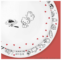 סט 12 חלקים ל 4 סועדים Corelle Hello Kitty