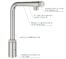 ברז נשלף למטבח GROHE Minta 31613DC0