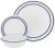 סט 18 חלקים Corelle Café Blue ל 6 סועדים