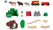 רכבת חיות נורדיות וקרון BRIO World 33988 בריו