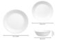 סט 12 חלקים Corelle Winter Frost White ל 4 סועדים